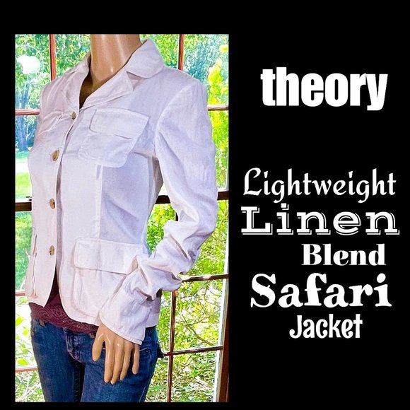 Theory Jackets & Blazers - ▪️THEORY▪️Lightweight Linen Blend Safari Jacket